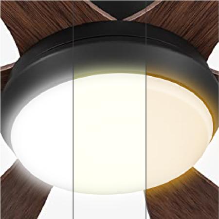 Quạt trần đèn DC 6 cánh HAKEN Model HK-QT01BW