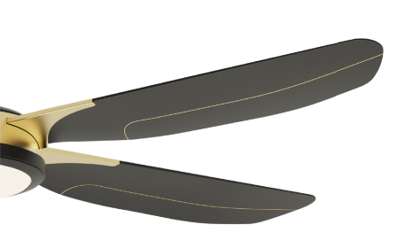 Quạt trần đèn DC 5 cánh  HAKEN Model HK-QT09W