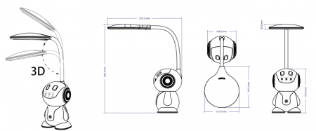 Đèn bàn LED cao cấp HAKEN Model HK-HS03