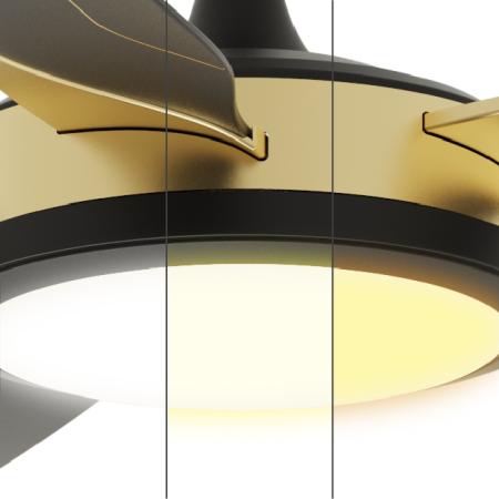 Quạt trần đèn DC 5 cánh  HAKEN Model HK-QT09B