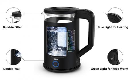 Ấm siêu tốc 2 lớp HAKEN 1500W 1.8L Model HK-ASG06B